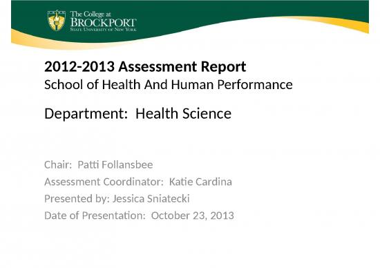 picture Education Ppt 73929 | Health Science Undergraduate Assessment Ppt