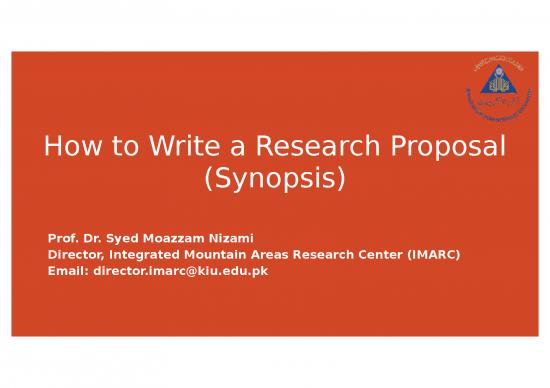 picture Information Ppt 74230 | How To Write A Research Synopsis