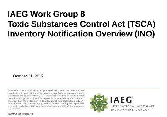 picture Chemical Potential Ppt 72287 | Iaeg Wg8 Tsca Final Ino Oct31 2017 2
