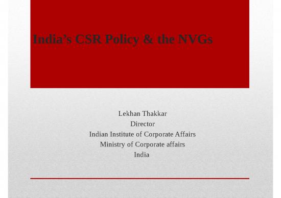 picture Corporate Powerpoint Templates 72910 | Indias Csr Policy And The Nvgs Iica