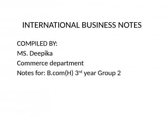 picture Financial Presentation Template 73881 | International Business Ib Financial Environmentnotes