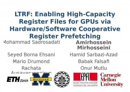 picture1_Performance Ppt 73219 | Ltrf Latency Tolerant Gpu Register File Asplos18 Talk