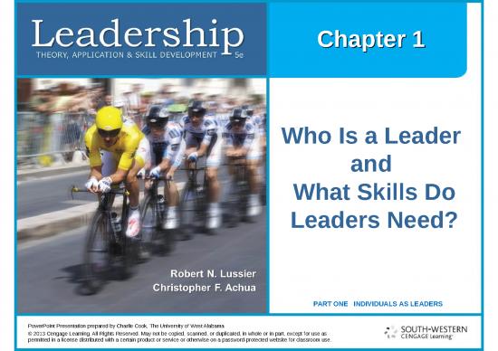 picture Online Learning Ppt 73439 | Lussier Leadership 5e Stud Ppts Ch01