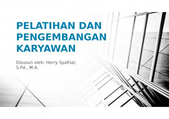 Ppt Physical Therapy 73659 | Materi 2 Pelatihan Dan Pengembangan Karyawan