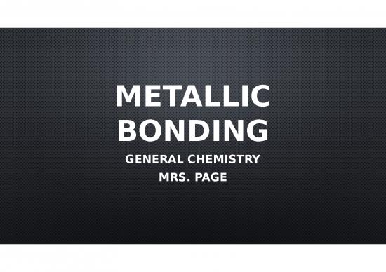 picture Chemical Bonding Ppt 72270 | Metallic Bonding