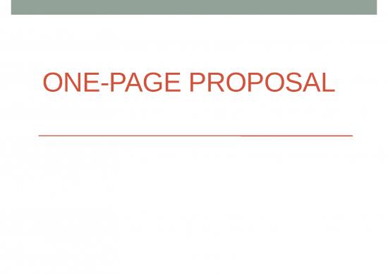 picture Business Ppt Templates 73969 | One Page Proposal Presentation