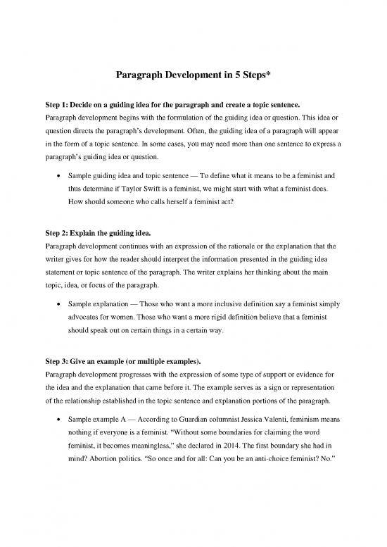 picture1_Act Therapy Pdf 74049 | Paragraph Development In Five Steps