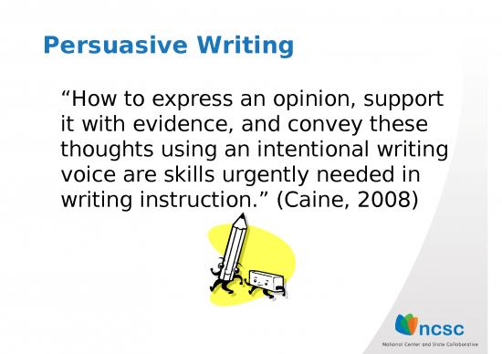 picture Writing Ppt 73828 | Persuasive Writing