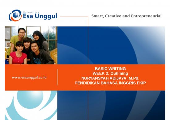 picture Powerpoint For Students 72959 | Ppt Ueu Basic Writing Pertemuan 3