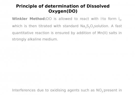 picture Chemical Oxygen Demand Ppt 72219 | Presentation Sg