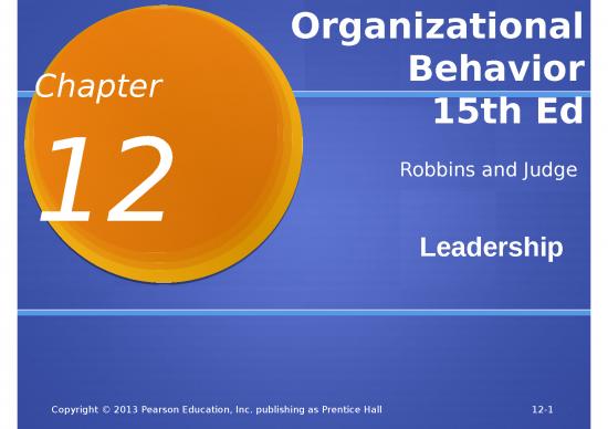 picture Education Ppt 73501 | Robbins Ob15 Ch12