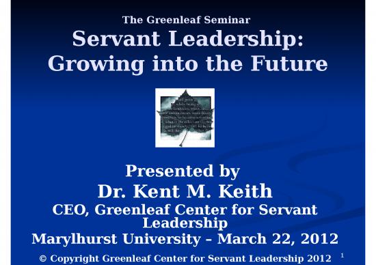 picture Essay Ppt 73801 | Servantleadershipgrowingintothefuture032212