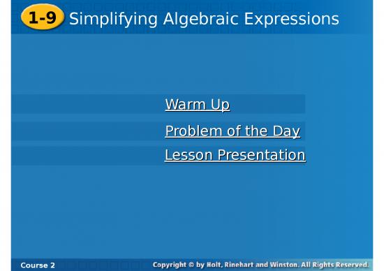 picture1_Powerpoint Online Course Free 72494 | Simplifying Algebraic Expressions From Holt