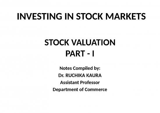 picture Ppt Stock 73882 | Stock Valuation