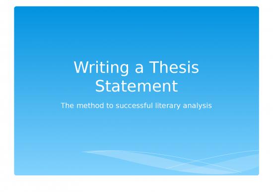 Writing Ppt 74048 | Revised Three Prong Thesis Statement Ppt