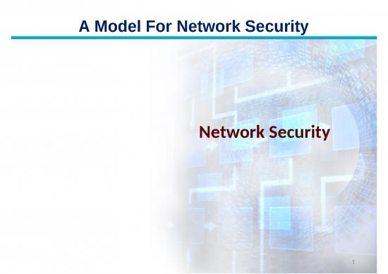 picture Ppt For Information Security 73336 | Topic10 A Model For Network Security