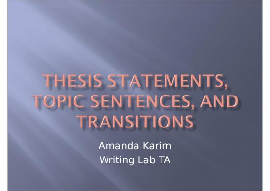 picture_Information Ppt 73910 | Workshop Thesis Topic Sentences Transitions