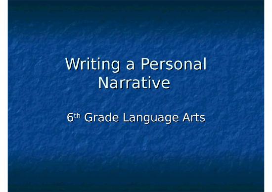 picture1_Writing Ppt 73190 | Writing A Personal Narrative 2
