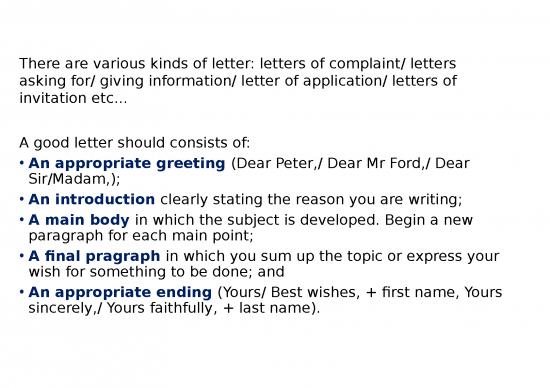 Information Ppt 72970 | Cambridge First Writing Informal Letters Power ...