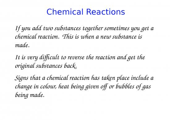 Chemical Reactions Ppt 72175 | Types Of Reactions