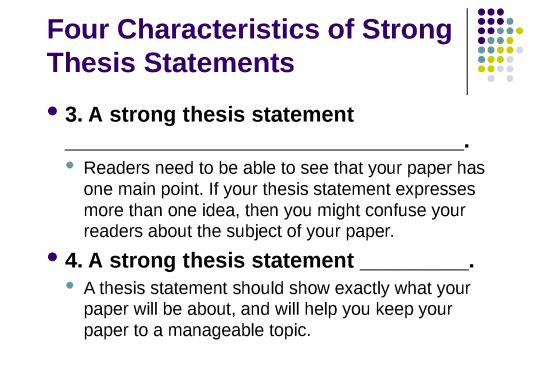 what are three prong thesis statement