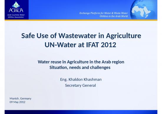 picture1_Agriculture Ppt 76626 | 3 Waterreuse In Agriculture In The Arab Region