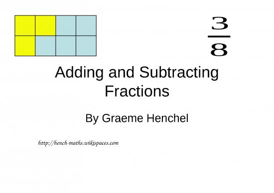 picture1_Ppt On Fractions 74950 | Adding And Subtracting Fractions W Models   Clark