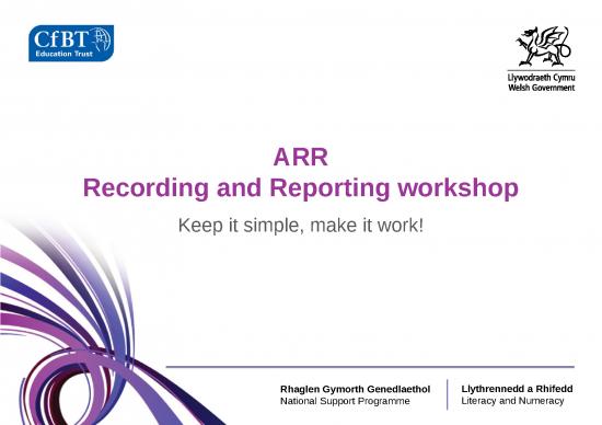 picture_Assessment Ppt 74679 | Arr Reporting And Recording Primary