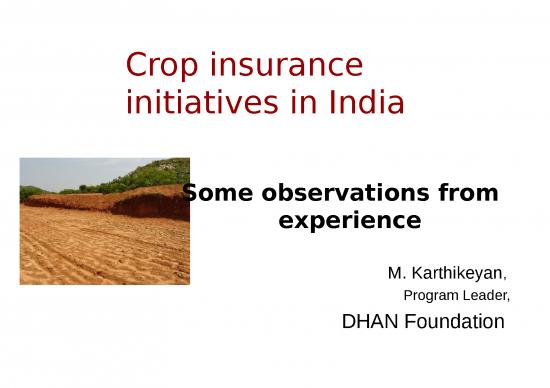 picture1_Agriculture Ppt 76426 | Cf9 Session 1 Dhan Crop Insurance In India  Some Observations From Experience Min Workshop 20170310