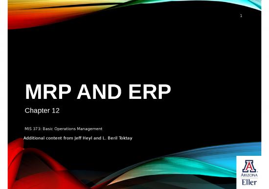 picture Slideshare Management 76172 | Ch12 Mrp Erp V3