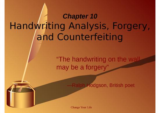 picture_Handwriting Powerpoint 74414 | Chapter 10 Handwriting Forgery