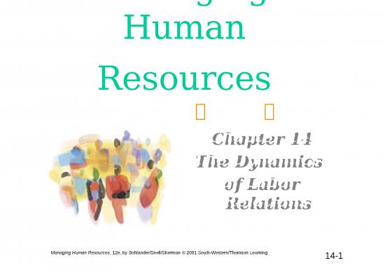 picture_Framework Powerpoint 76512 | Chapter 14 The Dynamics Of Labor Relations