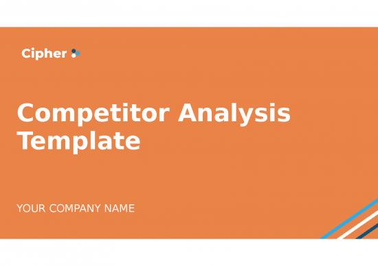 picture Swot Analysis Ppt 75737 | Cipher   Competitor Analysis Template 2022
