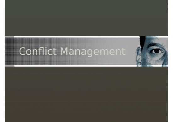 Powerpoint For Schools 75071 Conflict Management Short