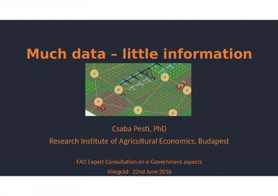 picture Precision Farming Ppt 76625 | Cspesti Much Data Little Information