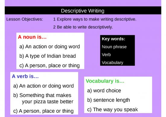 picture_Writing Ppt 74244 | Descriptive Writing