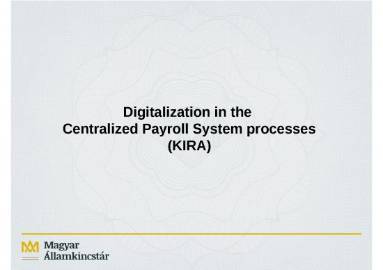 picture Slideshare Management 76108 | Digitalization In The Centralized Payroll System Processeskira Hungary Eng   Copy 2