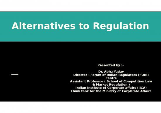 picture1_Powerpoint Alternative 75989 | Foir Iica  Alternatives To Regulation By D Abha Yadav
