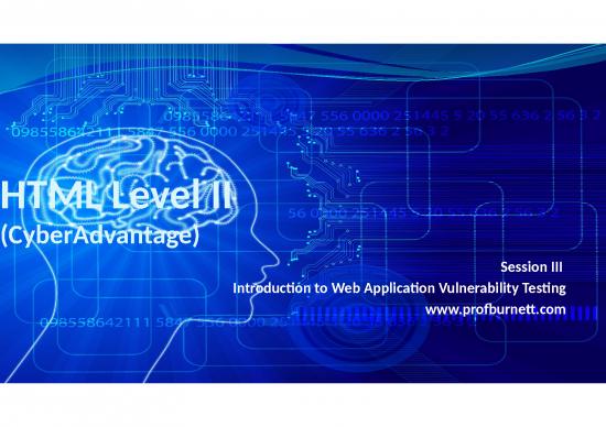 picture Online Class Ppt 73228 | Html Level Ii Cyber S3 Intro Vulnerability Testing