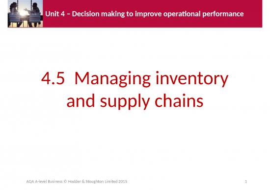 picture Slideshare Management 75409 | Inventory And Supply Chains