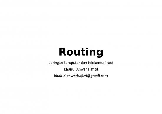 picture_Network Ppt 76287 | Jarkomtel   P 09   Routing