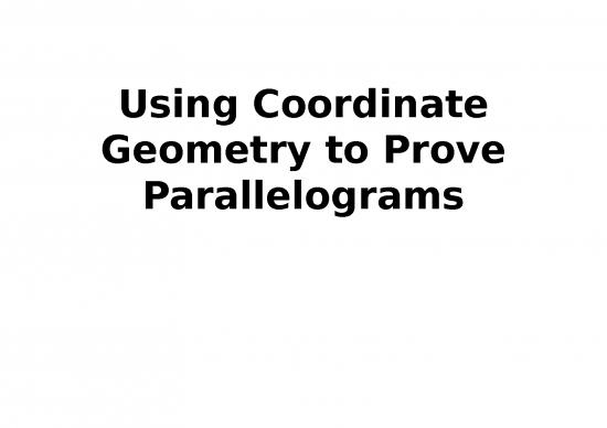 picture1_Geometry Powerpoint 75004 | L34 Using Coordinate Geometry To Prove Parallelograms