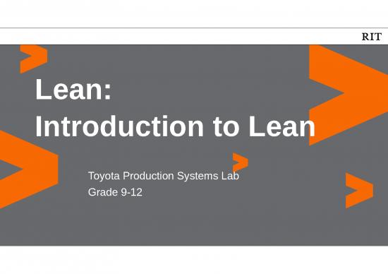 picture History Ppt 76125 | Lean 9 12 Intro