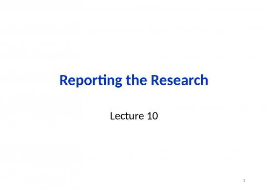 picture1_Writing Ppt 74271 | Lecture10 Reporting The Research Chap10