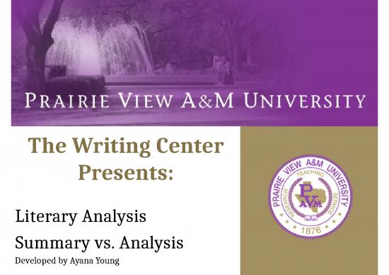 picture_Argument Essay Ppt 74408 | Literary Analysis