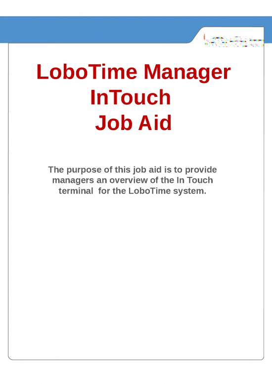 picture Manager Ppt 75262 | Lobotime Manager Intouch Job Aid