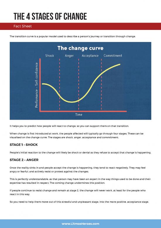 picture Reality Therapy Pdf 75417 | Managing Change Four Stages Of Change Factsheet