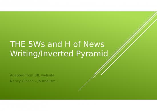 picture1_Survey Ppt 74296 | News Writing The 5ws And H