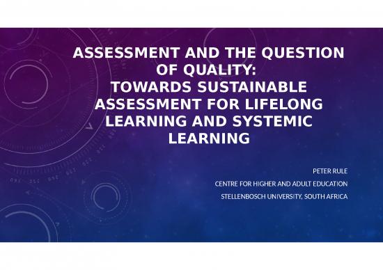 Education Ppt 74744 | Peter Rule Assessment And The Question Of ...