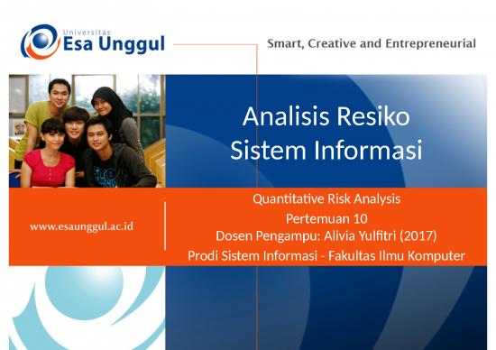 picture Outline For Powerpoint Presentation Example 75476 | Ppt Ueu Analisis Resiko Sistem Informasi Pertemuan 10